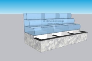 HỒ CÁ 3 TÂNG KÍNH CONG