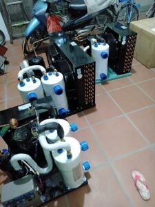 chọn máy làm lạnh nước cho hồ hải sản