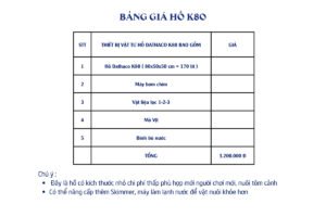 Hồ Cá Cảnh Dathaco K80 Lọc Vách