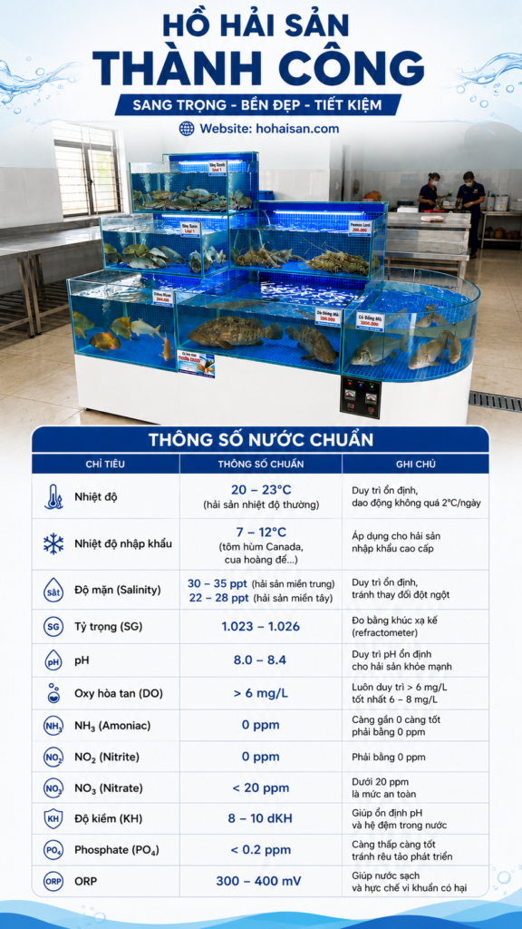 Thông số nước chuẩn